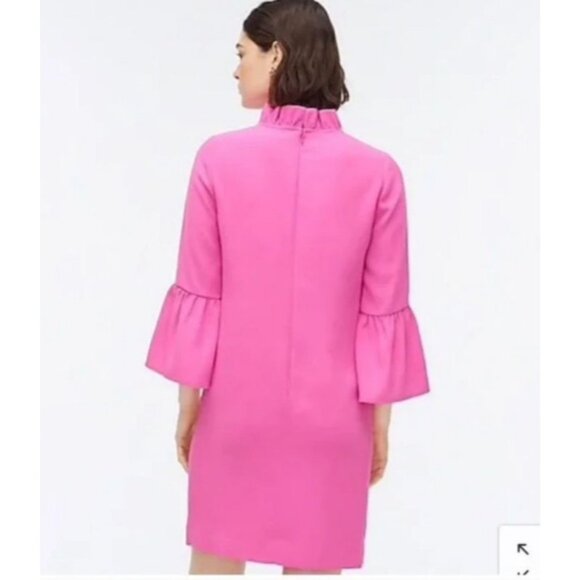 J. Crew Ruffle Neck Shift Dress in 365 Crepe Size 2 - Picture 6 of 6